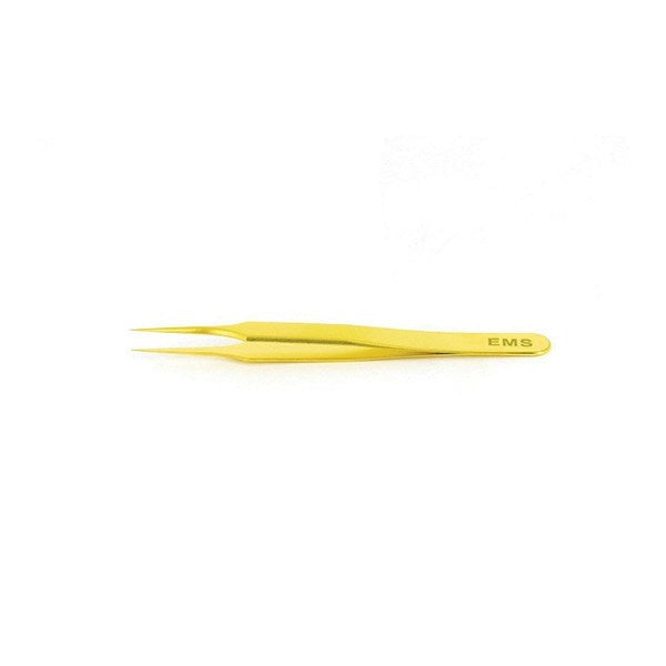 EMS gold plated tweezers, style 4