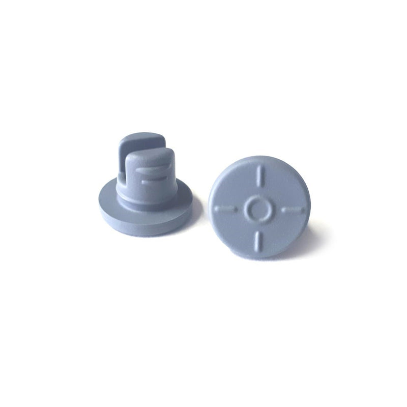 Lyophilization serum vial stoppers, 2-prong