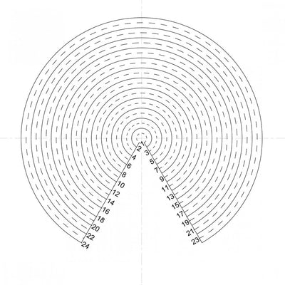 NE22 eyepiece reticles, concentric circles