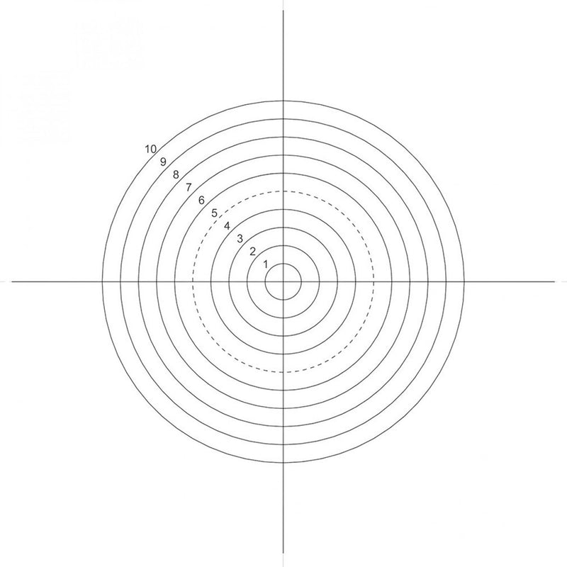 NE44 eyepiece reticles, concentric circles