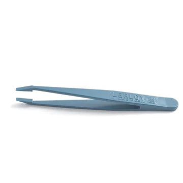 Pair of Lerloy branded plastic tweezers with wide tip