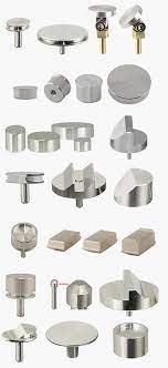 a set of metal sem pieces of varying use and appearance