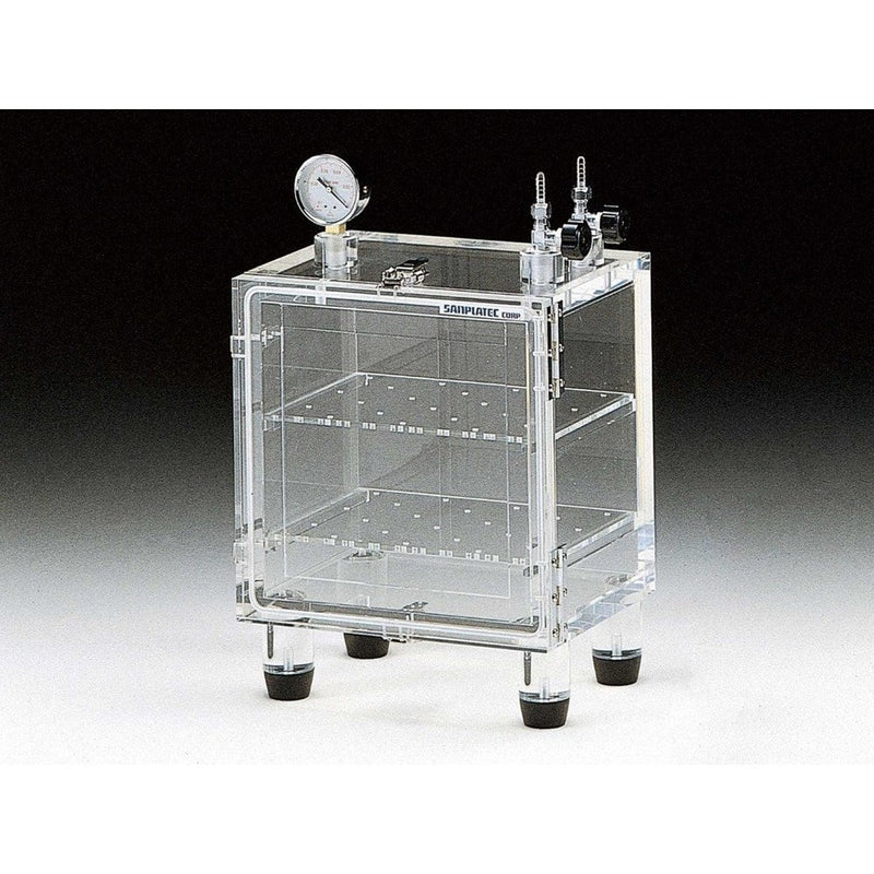 Vacuum desiccator cabinet, shelves, acrylic