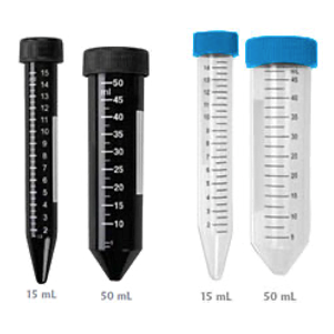 Conical centrifuge tubes, PP