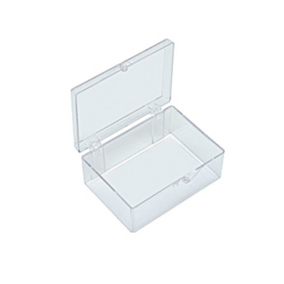 Small storage boxes, clear PS
