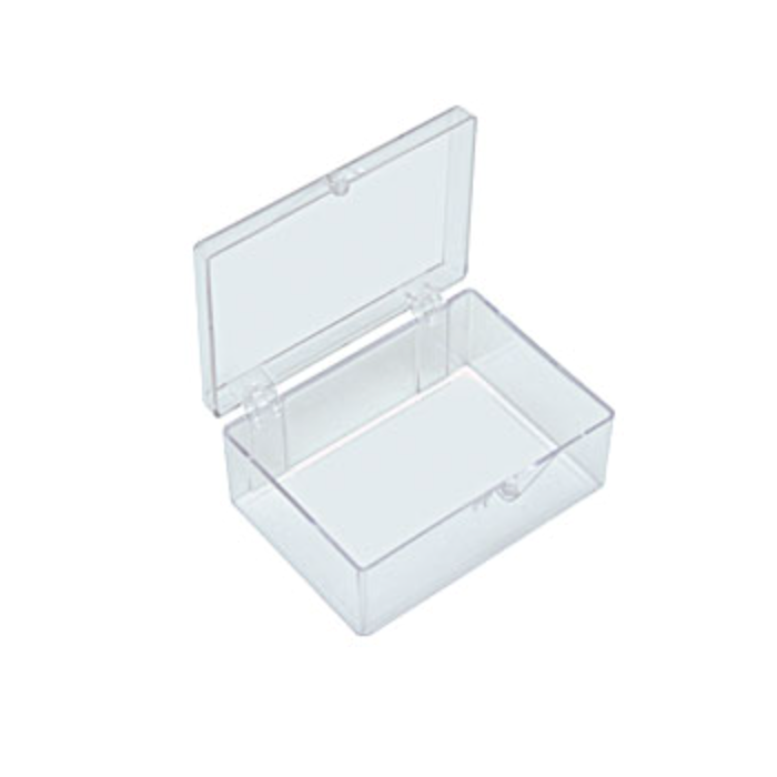 Small storage boxes, clear PS