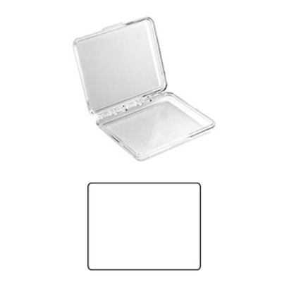 Medium clear plastic storage boxes with compartments, PS