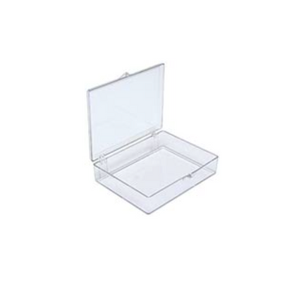 Medium storage boxes, clear PS