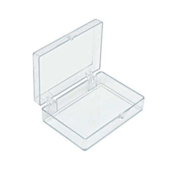 Medium storage boxes, clear PS