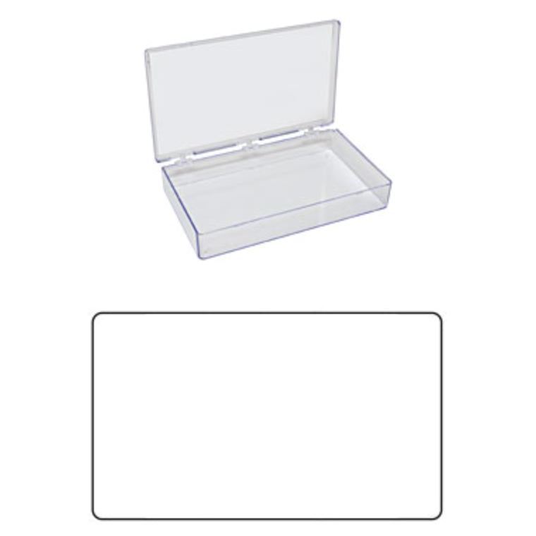 Large clear storage boxes with compartments, PS
