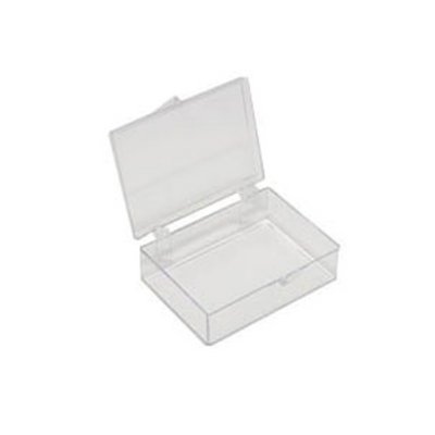 Medium storage boxes, clear PS