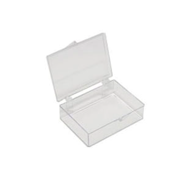 Medium storage boxes, clear PS