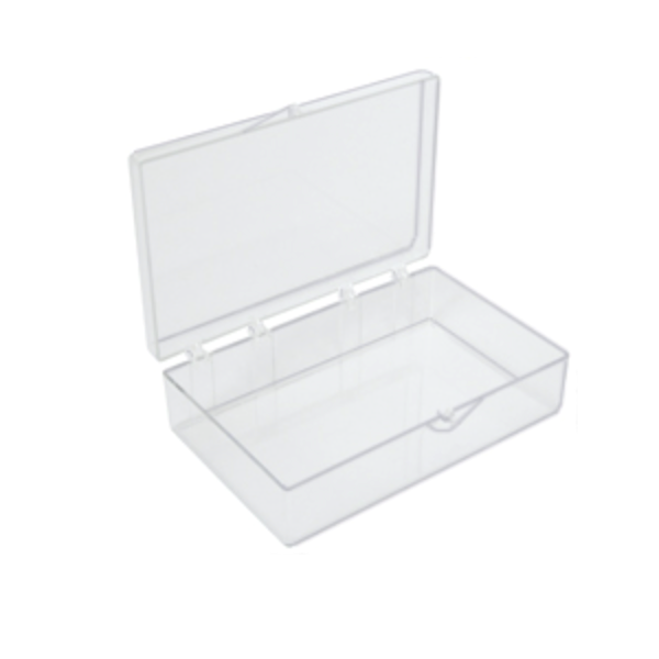 Medium storage boxes, clear PS