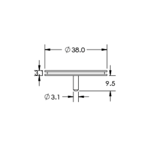 SEM medium specimen mounts, pin mount