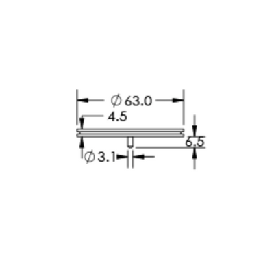 SEM large specimen mounts, short pin mount