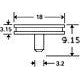 SEM specimen mounts, 18-38mm dia., pin mount