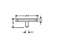 Copper SEM specimen mounts, pin mount