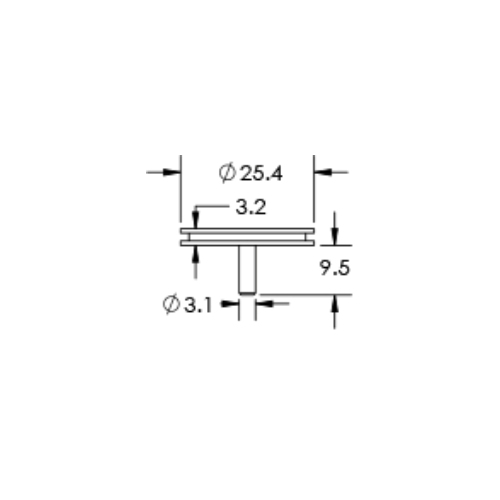 SEM medium specimen mounts, pin mount
