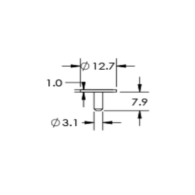 SEM specimen mounts for FIB applications, pin mount