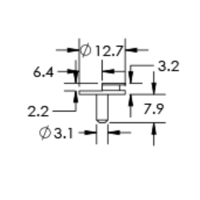 SEM specimen mounts for FIB applications, pin mount