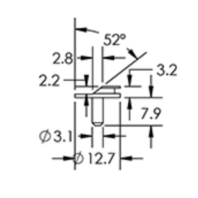 SEM specimen mounts for FIB applications, pin mount