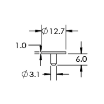 SEM specimen mounts for FIB applications, pin mount