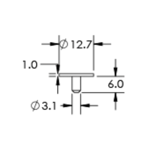 SEM specimen mounts for FIB applications, pin mount