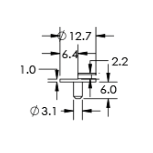 SEM specimen mounts for FIB applications, pin mount