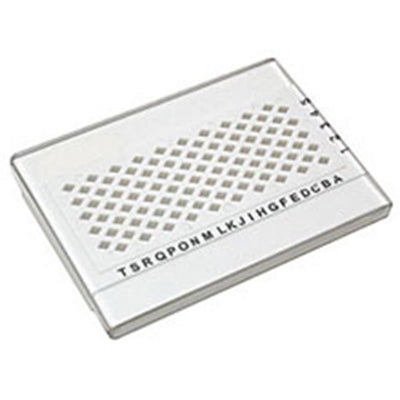 Grid storage box, clear cover
