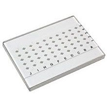 Grid storage box, clear cover