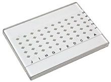 Grid storage box, clear cover