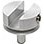 SEM vice specimen mount, small slotted, pin mount