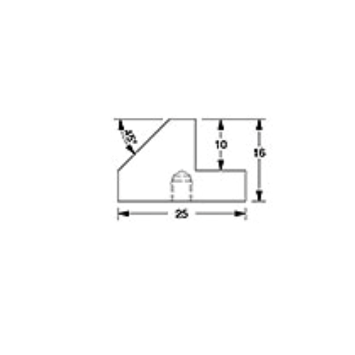 SEM 45/90 deg. specimen mounts, M4 cylinder