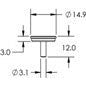 SEM specimen well mount, pin mount