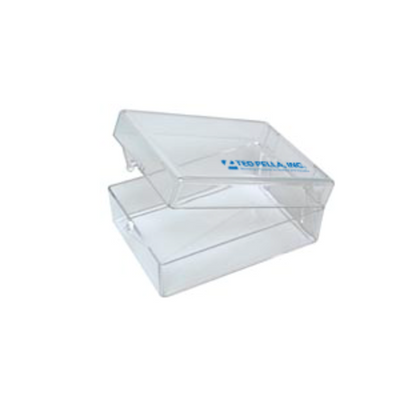 Medium storage boxes, clear PS