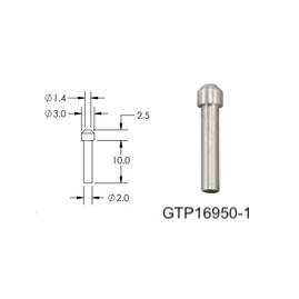 Serial block-face EM bevelled specimen mounts, pin mount