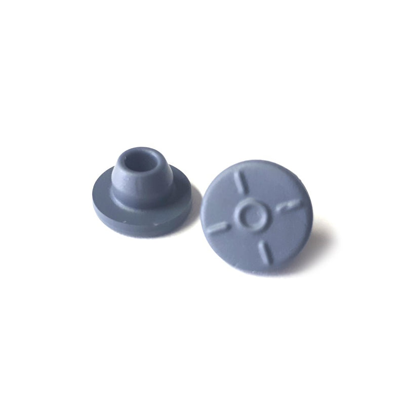 Rubber stopper for serum vial, plug type