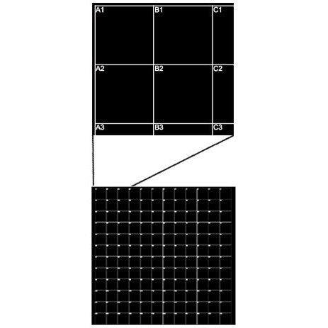 SEM finder grid substrate, silicon SFG12