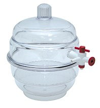 Vacuum desiccator and accessories, round