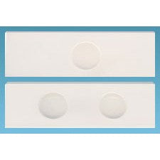 Microscope slides, single or double cavity wells