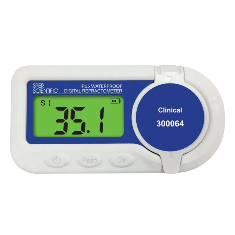 Waterproof digital refractometer, clinical