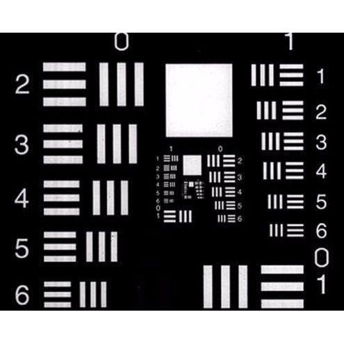 PS75N USF resolution test chart, negative image