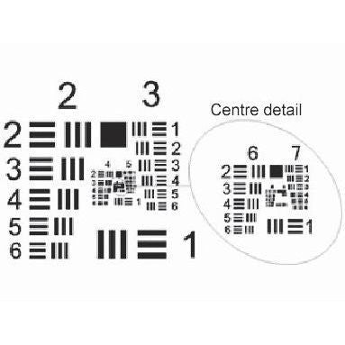 R71 USF resolution test charts, positive image