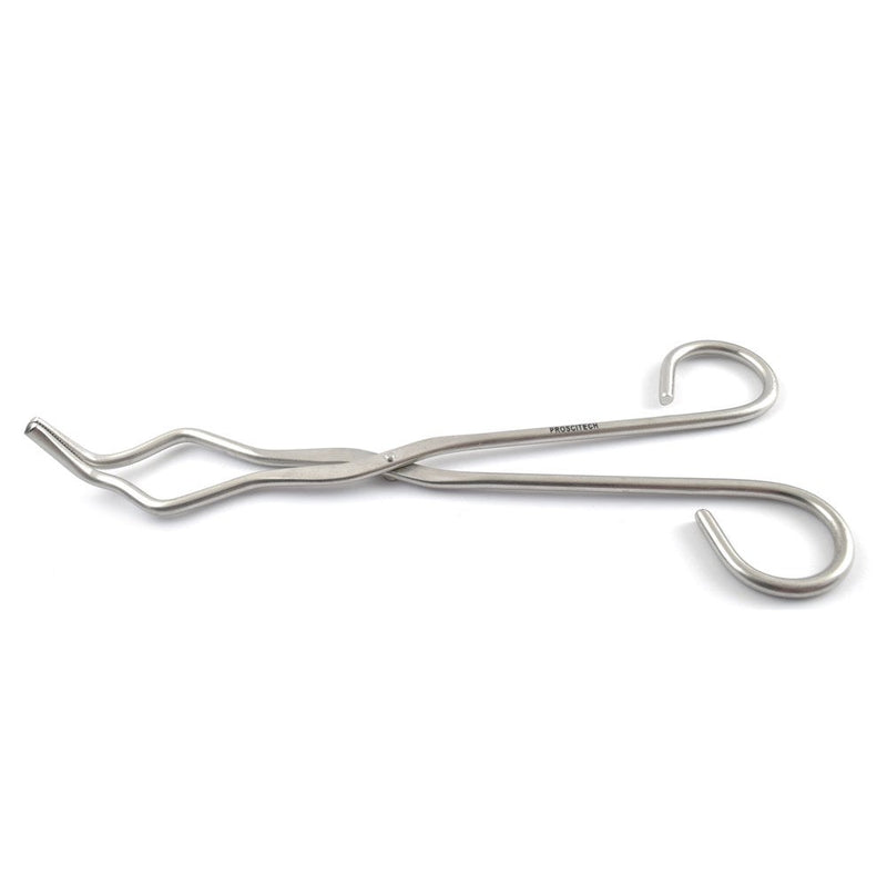 Crucible tongs, nickel plated, 230 x 5mm