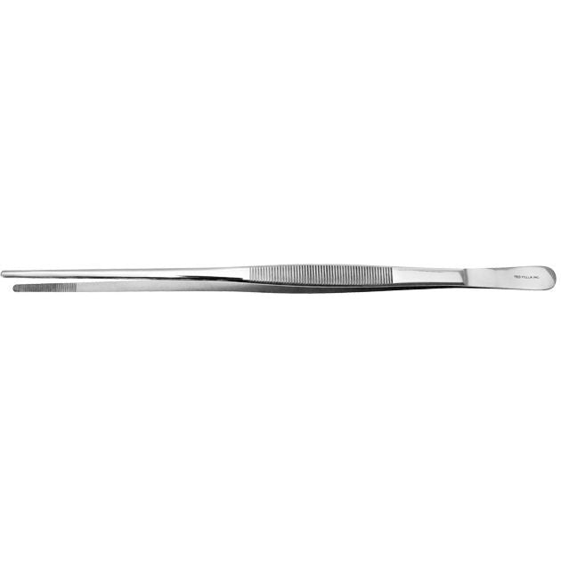 Standard dressing forceps, 254mm long, serrated tip