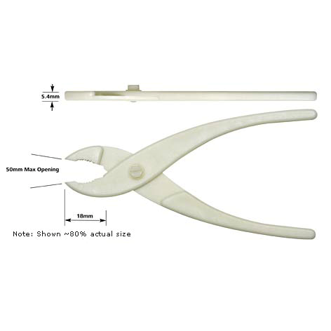 Plastic pliers for wafer cleaving/glass breaking