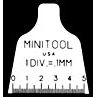 Micro measuring scale, 5mm with 0.1mm divisions