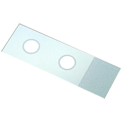 Microscope slides, etched 10mm circles