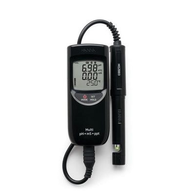 Portable pH/EC/TDS meters, waterproof