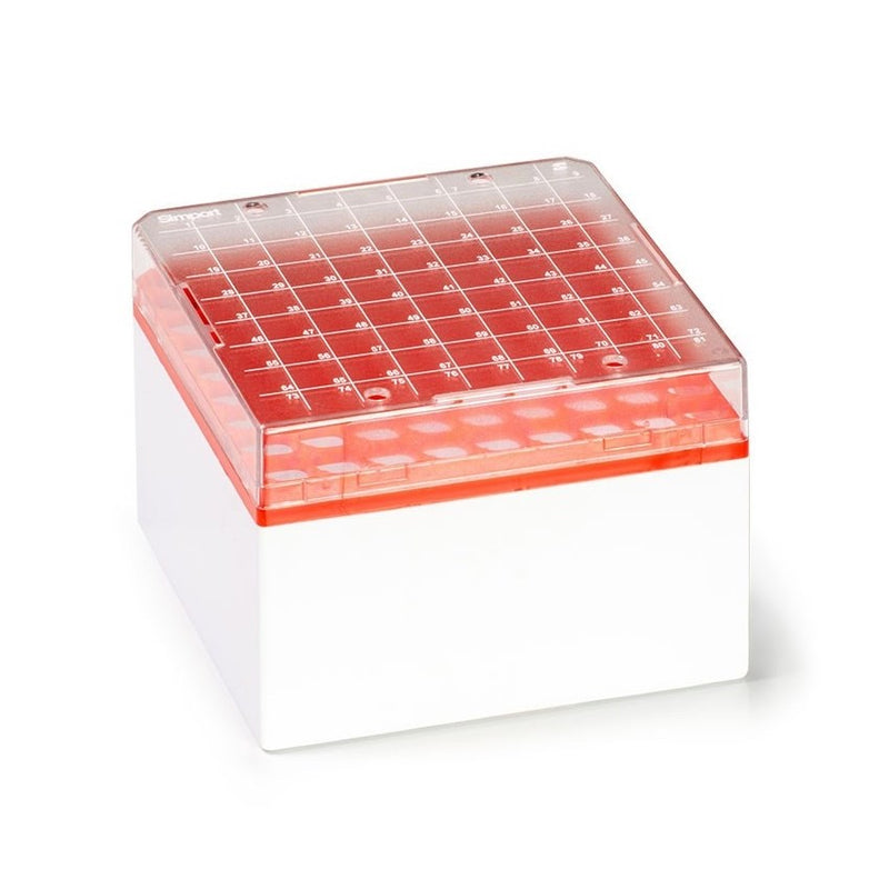 CRYOSTORE tube storage boxes, 81-place, PC